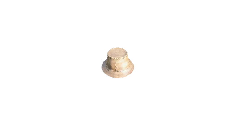 Leather Hat Beige