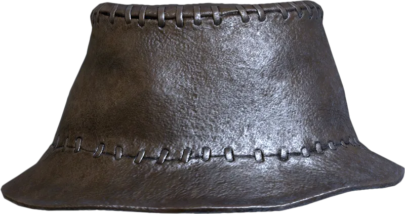 Leather Hat Black