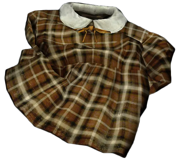 Mini Dress Brown Checker