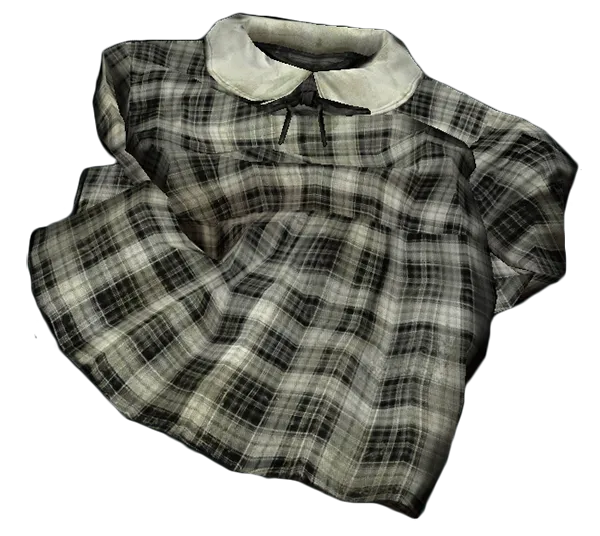 Mini Dress White Checker